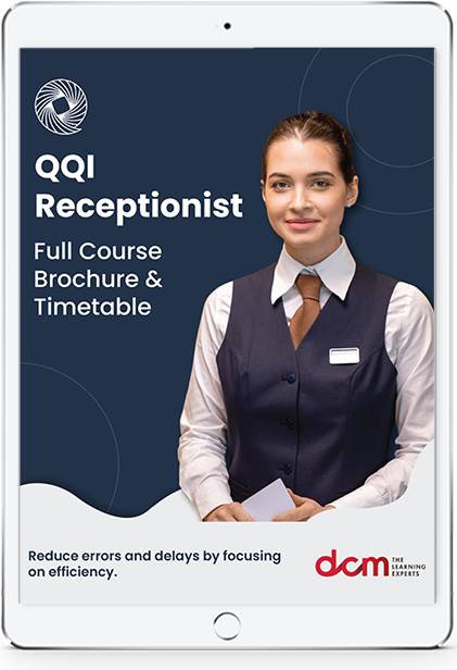 Get the Online Receptionist Training Course Brochure & 2024 Timetable Instantly